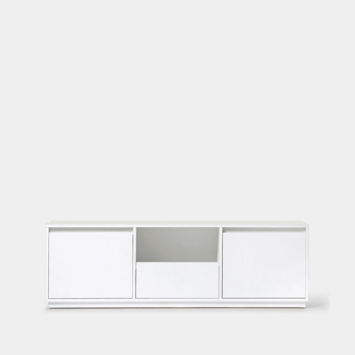 TV-ELEMENT Oslo Weiß 148 cm x 47 cm - Weiß, Holzwerkstoff (148/47/40cm) - Klast Home