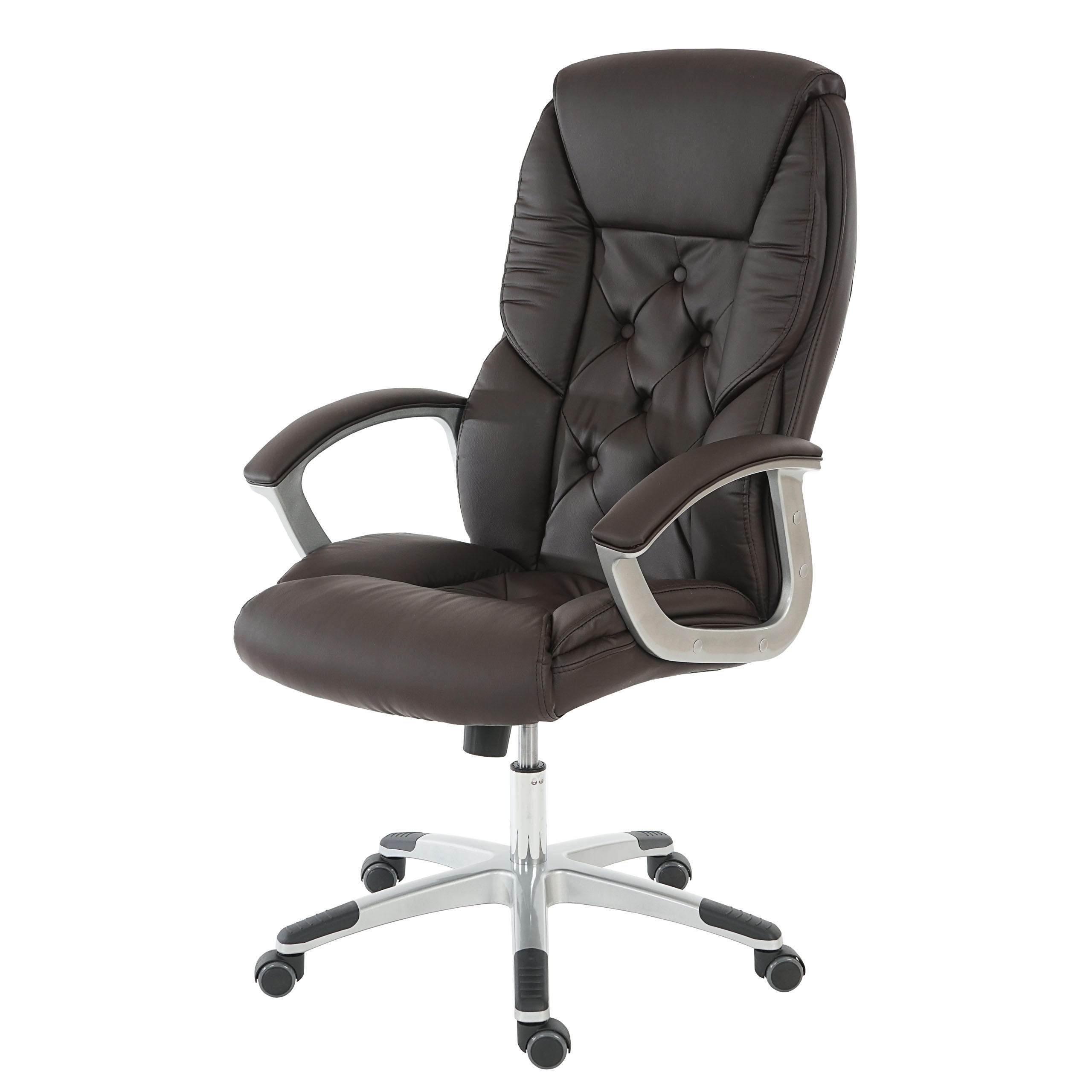 PROFI-BÜROSTUHL XXL Braun - Braun, Textil (68/125/77cm) - MCW