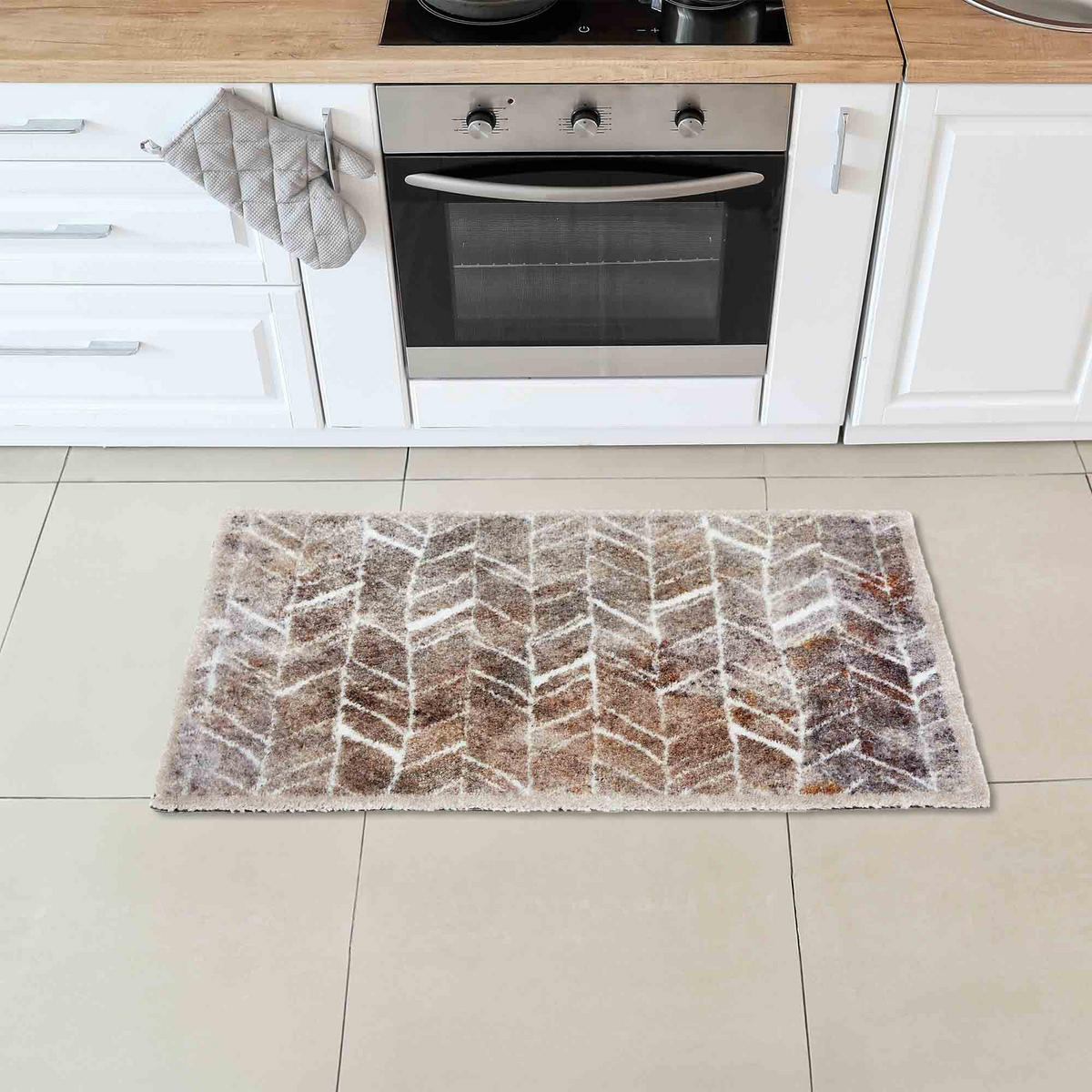 FUSSMATTE WASCHBAR PURE & SOFT - Beige, Textil (50/70cm) - Astra