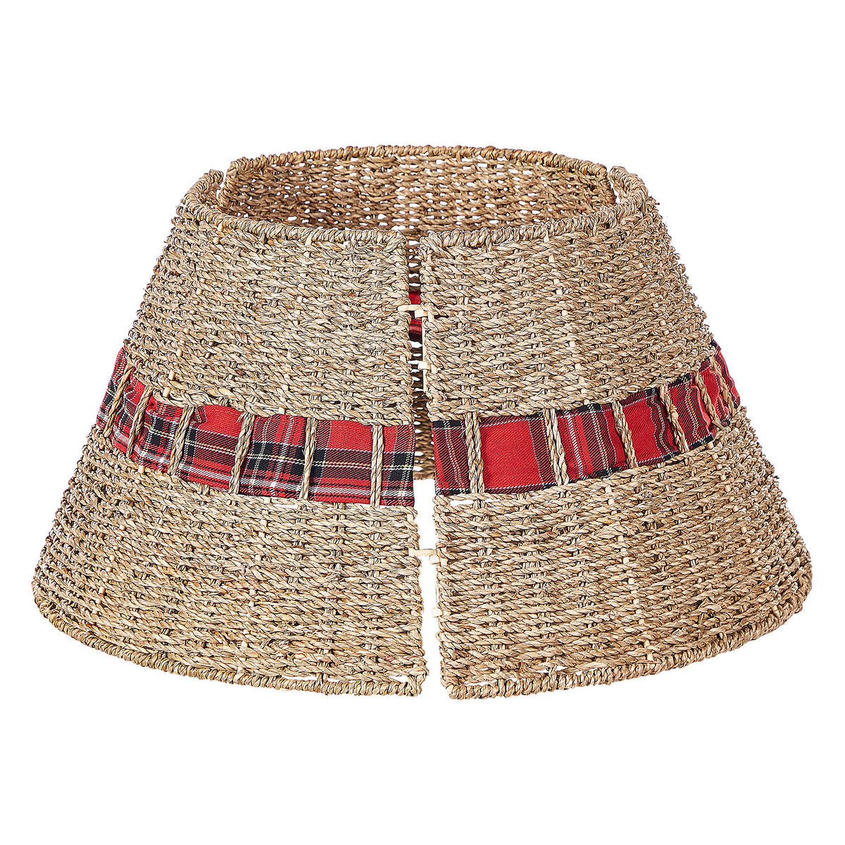 WEIHNACHTSBAUMKRAGEN 27 cm Naturfarben Marche - Naturfarben, Naturmaterialen (27cm) - Beliani