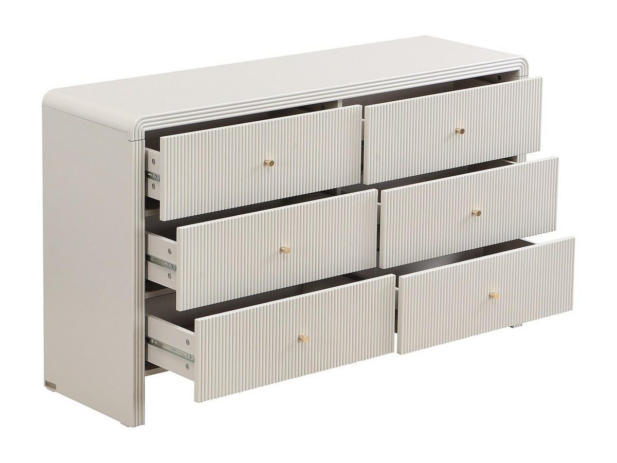 KOMMODE - 138.9 cm x 40 cm - holz - beige Mirenalo - Beige, Holz (138/81.9/40cm) - Vente-Unique