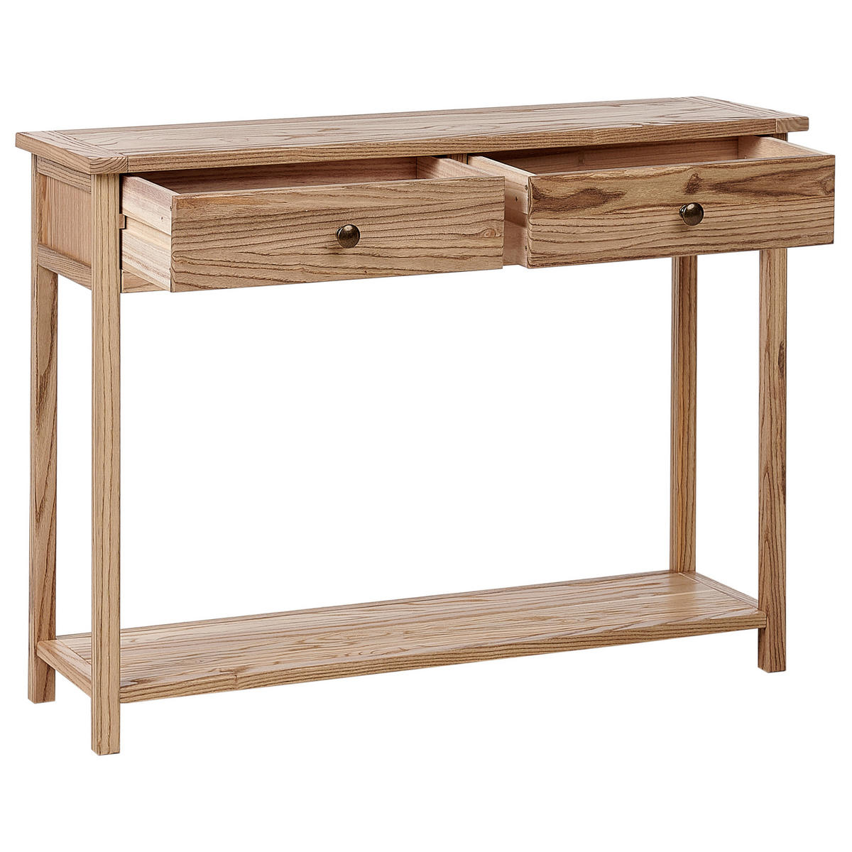 KONSOLENTISCH Sassafrasholz Braun Salton - Braun, Holz (100/74/31cm) - Beliani