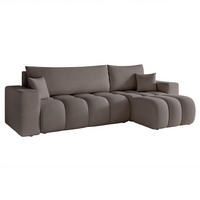 ECKSOFA Anabel Mit Schlaffunktion - Dunkelgrau, Holzwerkstoff/Textil (145/248cm) - Fun Möbel