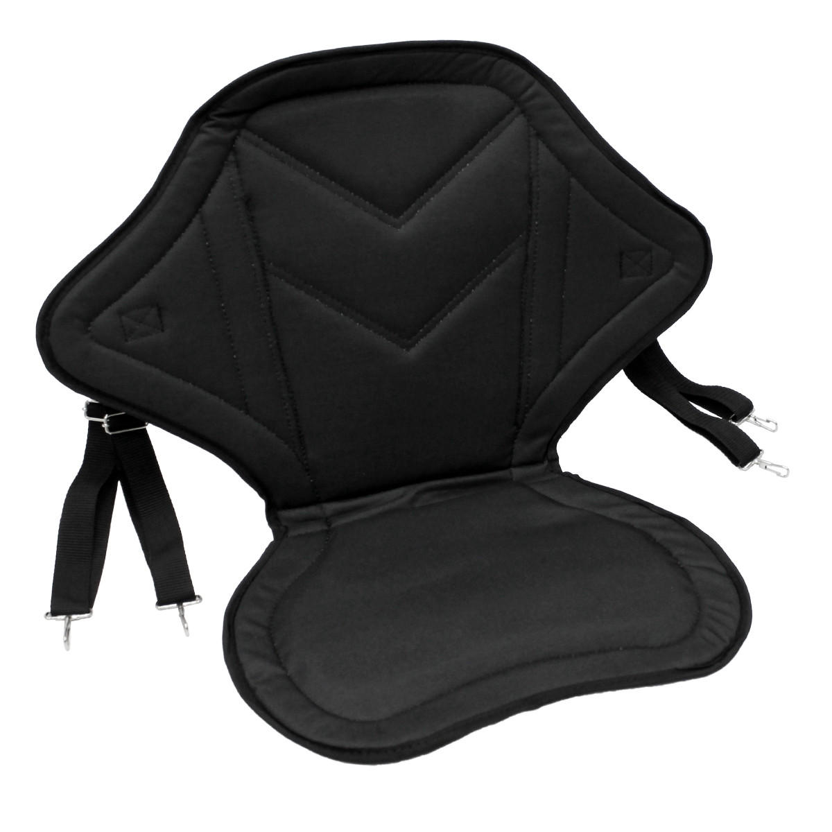 KAJAK SITZ 62x43 cm Schwarz - Schwarz, Kunststoff (62/44/43cm) - ECD-Germany