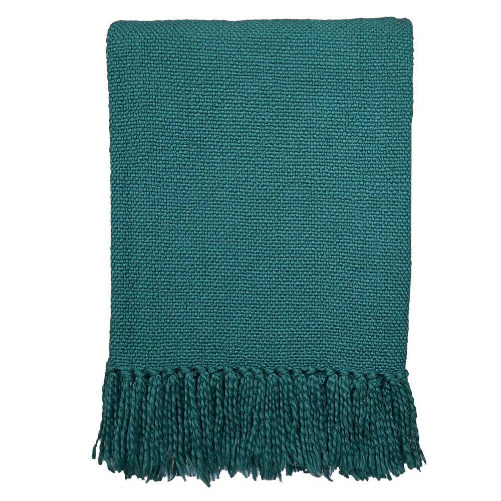 BAUMWOLLDECKE Kieferngrün - Grün, Textil (127/152cm) - Malagoon