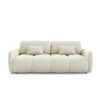 SOFA 3 Sitzplätze Cremefarben - Weiß, Holz (236/95/121cm) - Petits-meubles