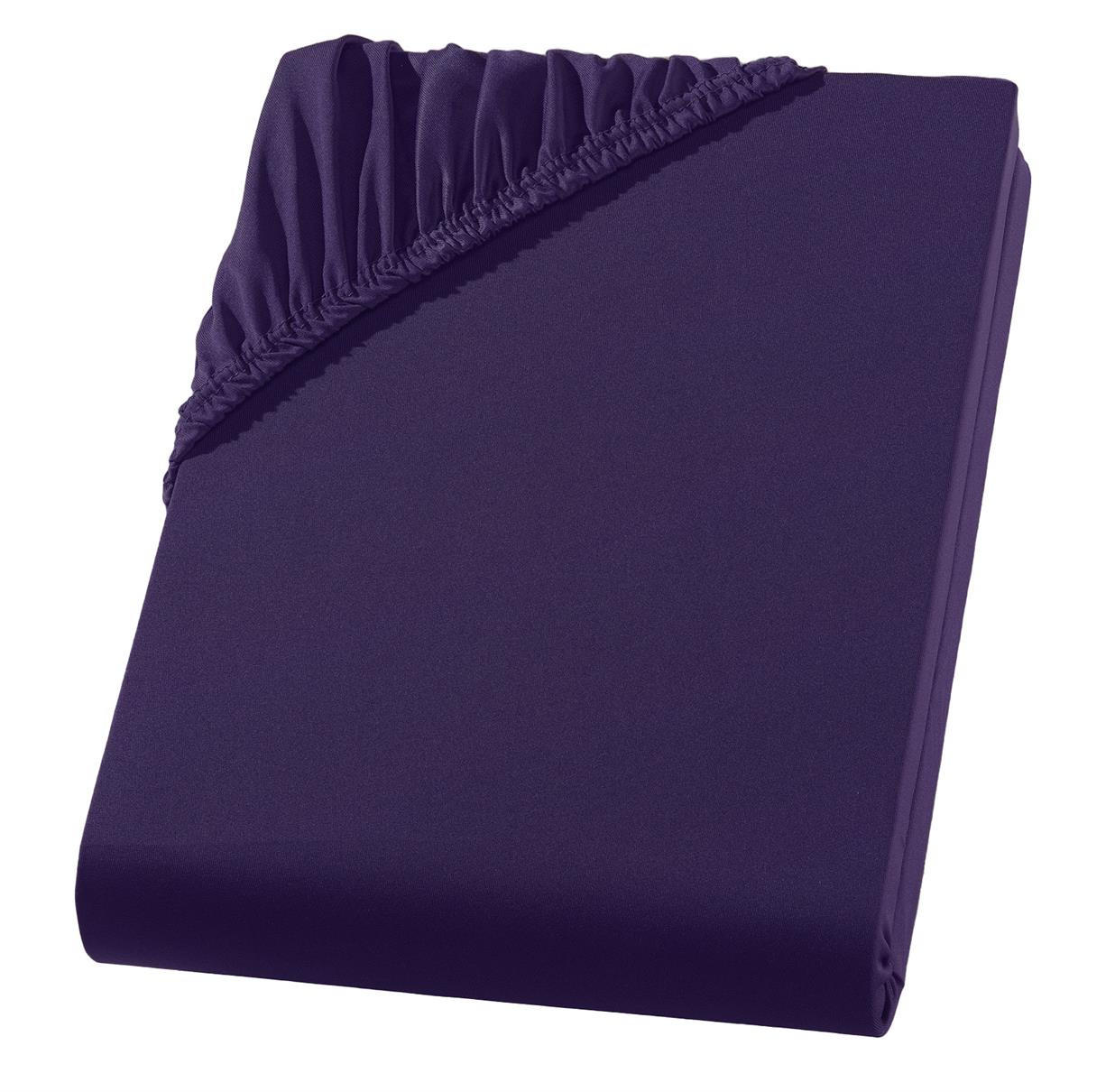MIKROFASER-SPANNBETTLAKEN 140x200 Lila - Lila, Textil (140/200cm) - Carpe Sonno