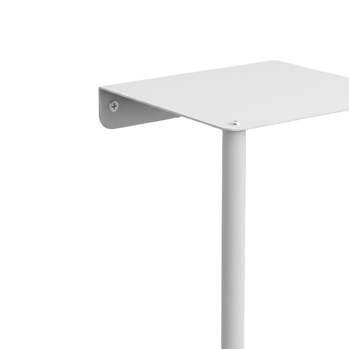 STENOVÝ vešiak na uteráky - biela, kov (20/83.5/20cm) - Relaxdays