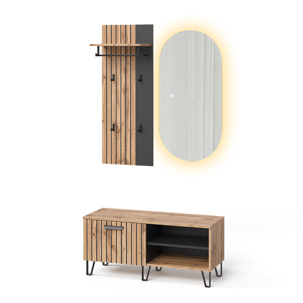 ŠATNÍ SKŘÍŇ Amber Dub Wotan - dub Wotan, kompozitní dřevo (43/110/26.6cm) - Vicco