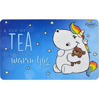 BRETTCHEN Pummel und Friends A Cup of Tea Blau 14,5 x 23,5 cm - Multicolor, Kunststoff (14.5/23.5cm) - United Labels