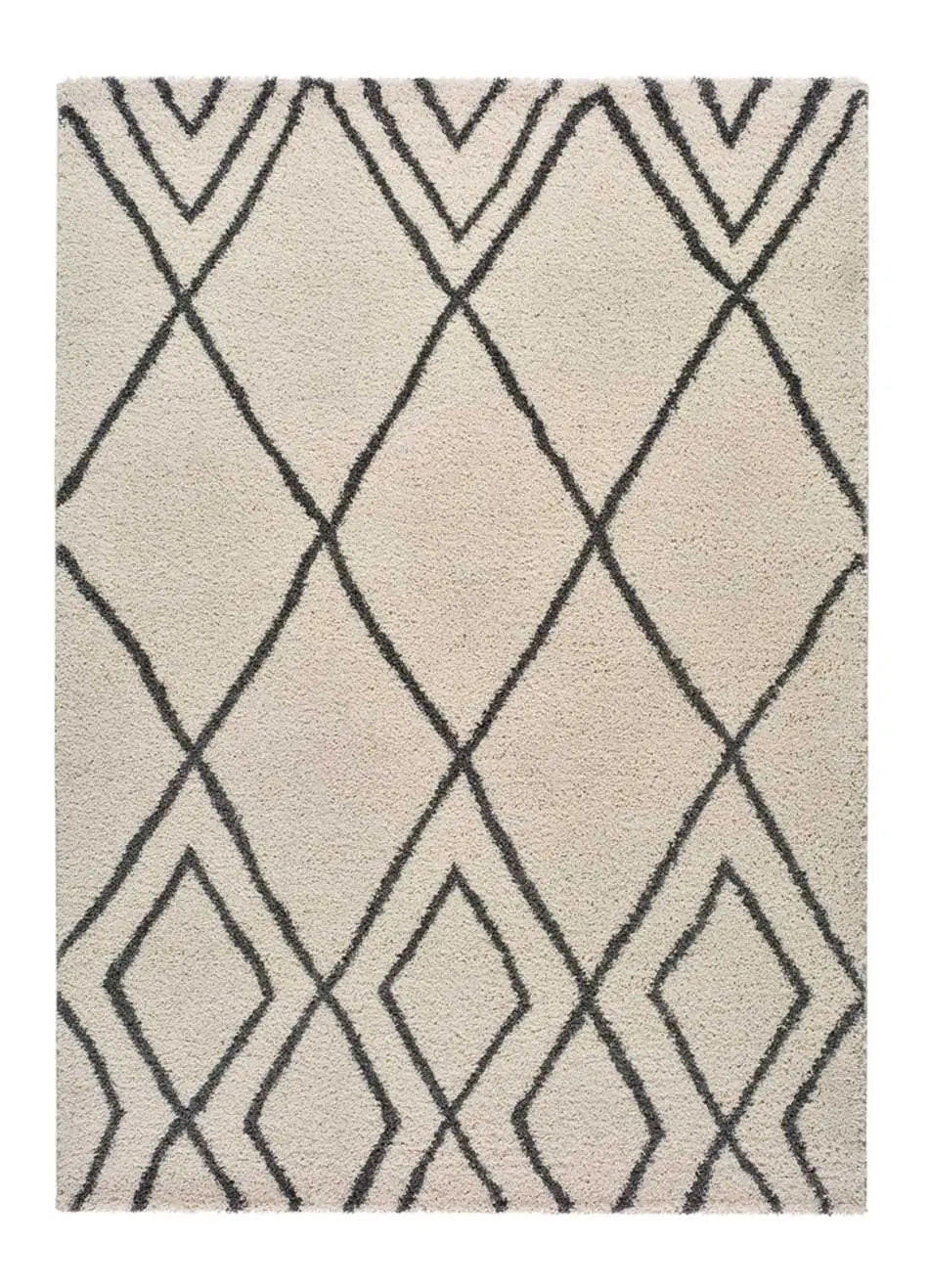 HOCHFLORTEPPICH Weiß Atlas 133/190 cm - Weiß, Naturmaterialien/Textil (133/190cm) - Atticgo