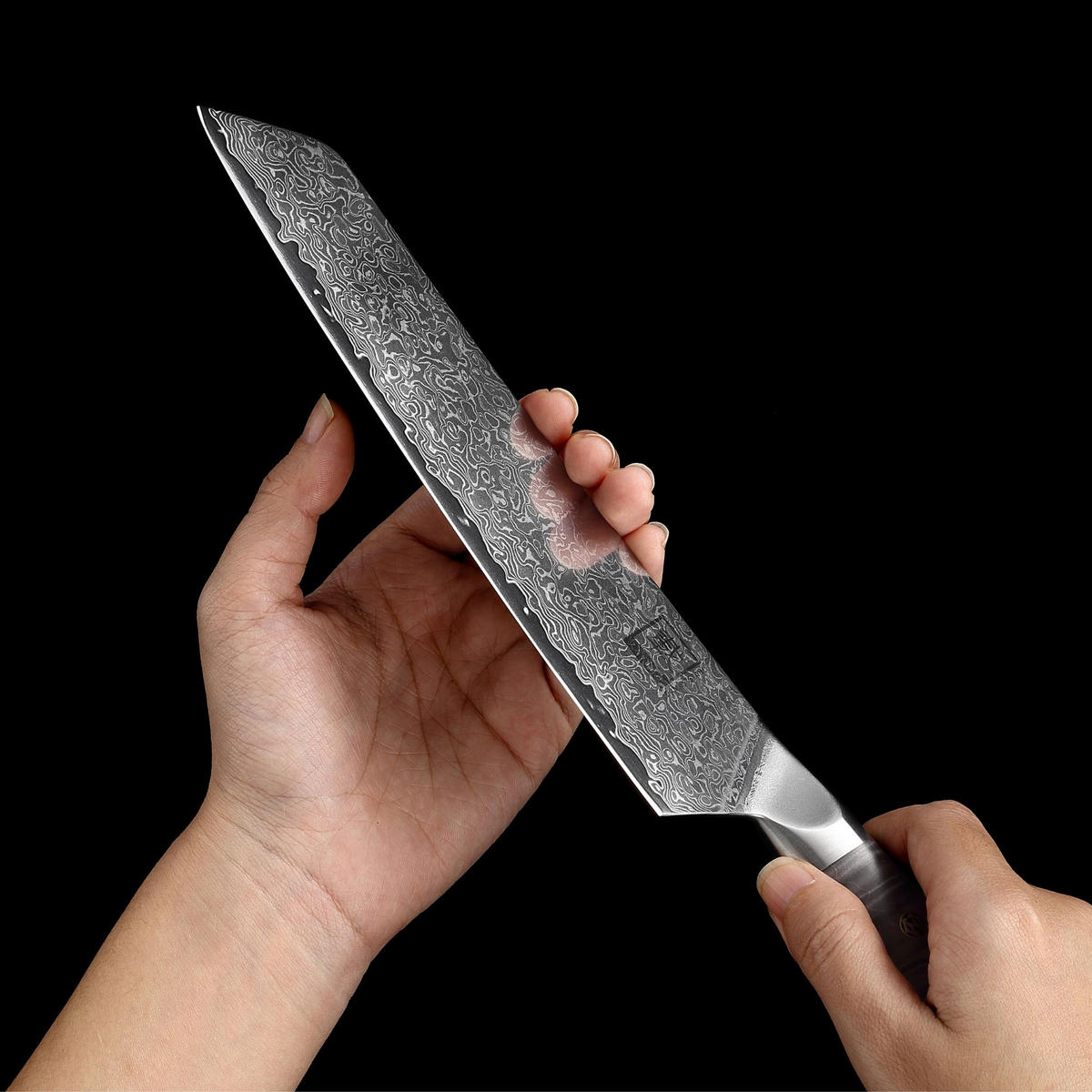 CHEFMESSER Daito Professional Series Damast - Ahornfarben, Holz/Metall (34cm) - Zayiko