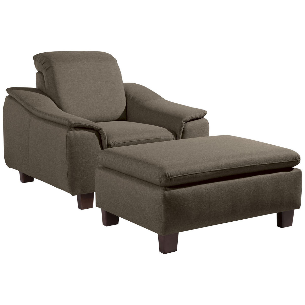 POLSTERSESSEL Kaylil Flachgewebe sahara - Sahara, Kunststoff (87/82/100cm) - 58aufmkessel