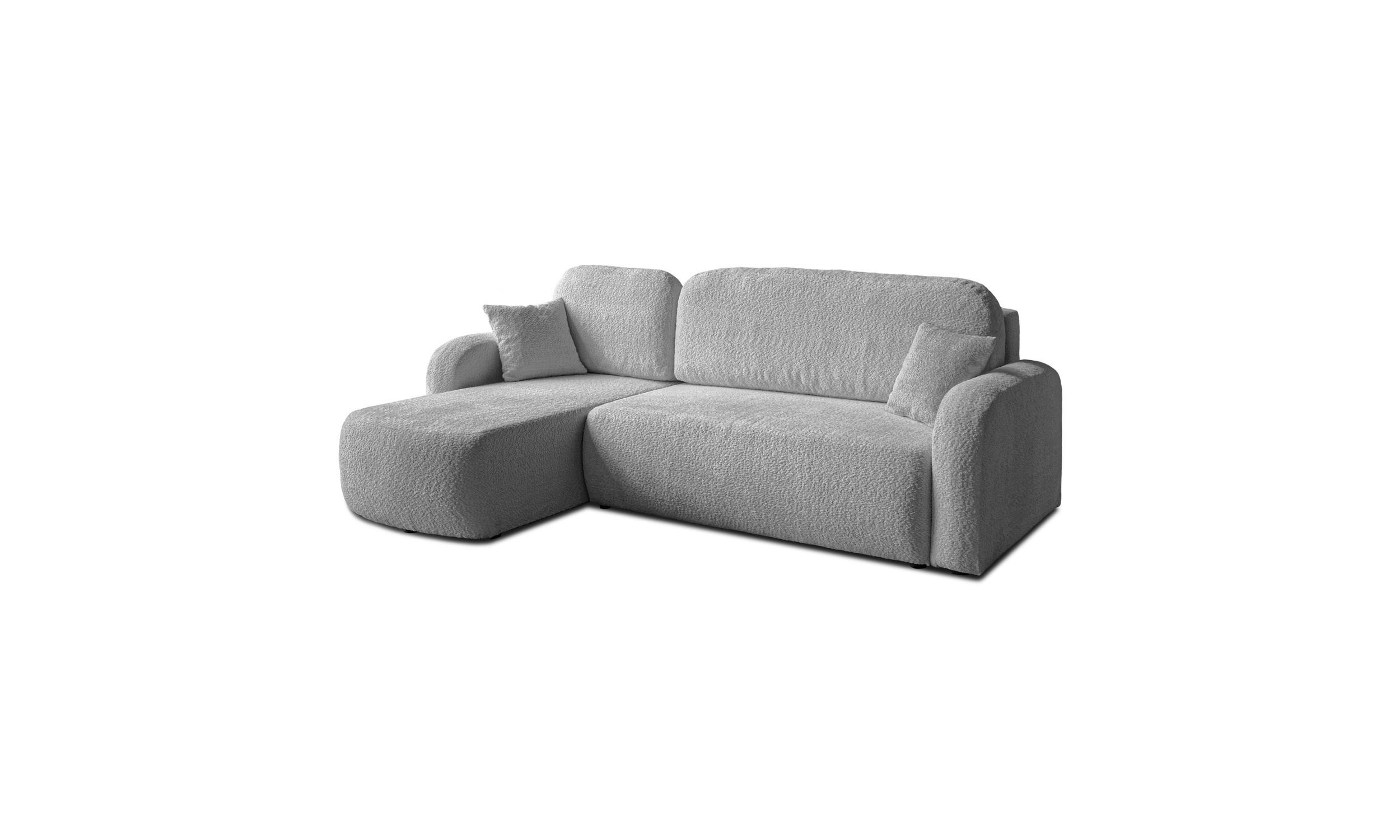 ECKSOFA PALOMA L 235/155/85 cm Coral 75 - Grau, Textil (235/155cm) - Lookway