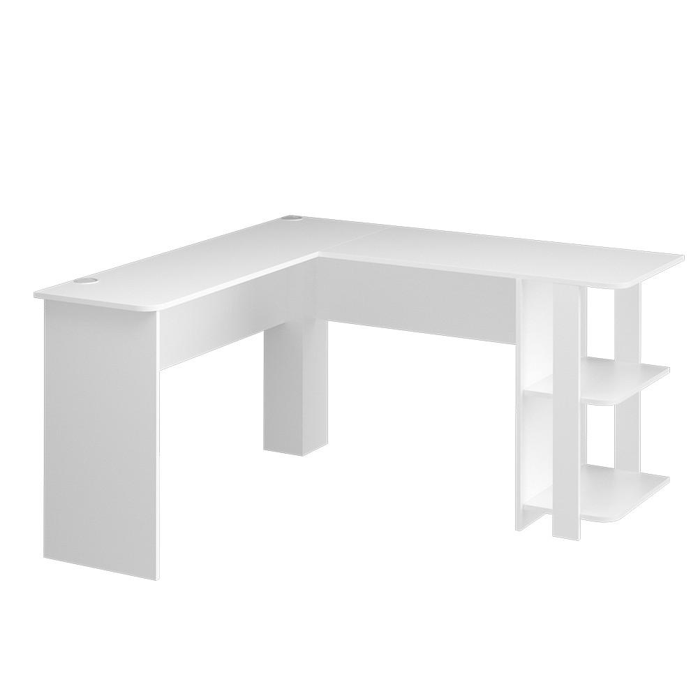 ECKSCHREIBTISCH Nikita Weiß 140 x 140 cm - Weiß, Holzwerkstoff (140/140/75cm) - Vicco