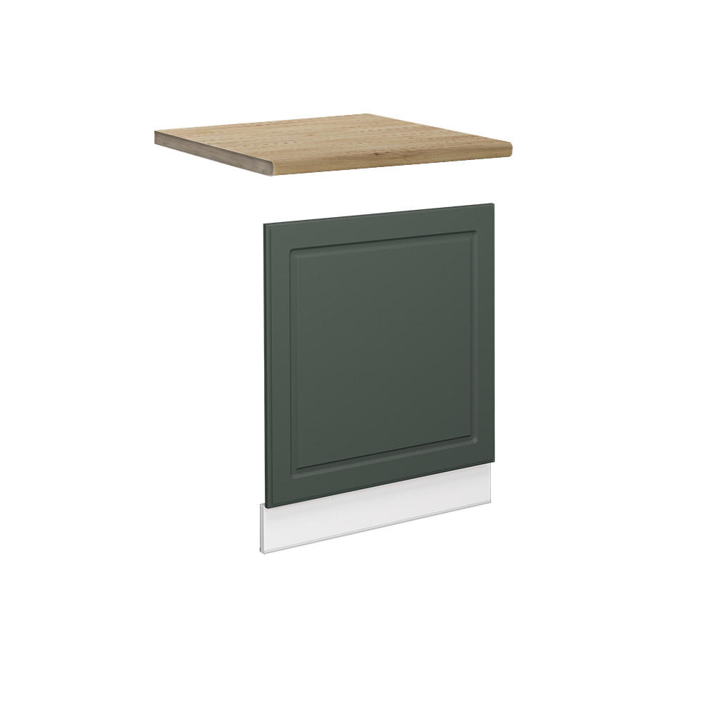 FRONTPANEL Fame-Line Grönt och guld lanthus 60 cm , AP Oak Grön, Vit 67.4/60/60 cm