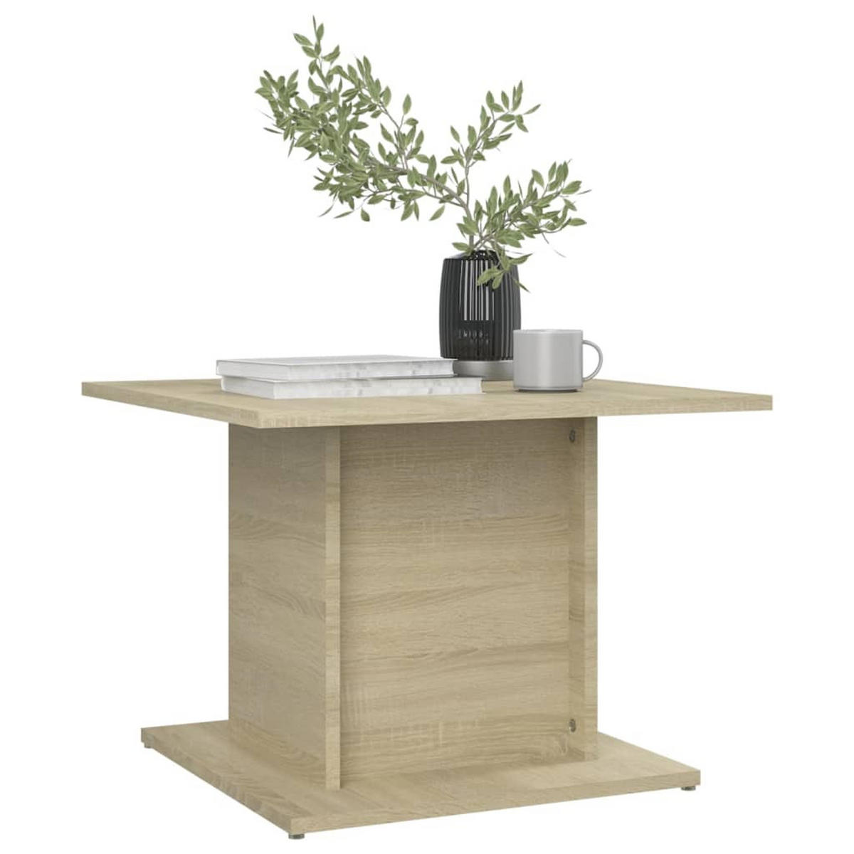 COUCHTISCH Sonoma-Eiche 55,5x55,5x40 cm Holzwerkstoff - Beige, Holzwerkstoff (55.5/55.5/40cm) - furnicato