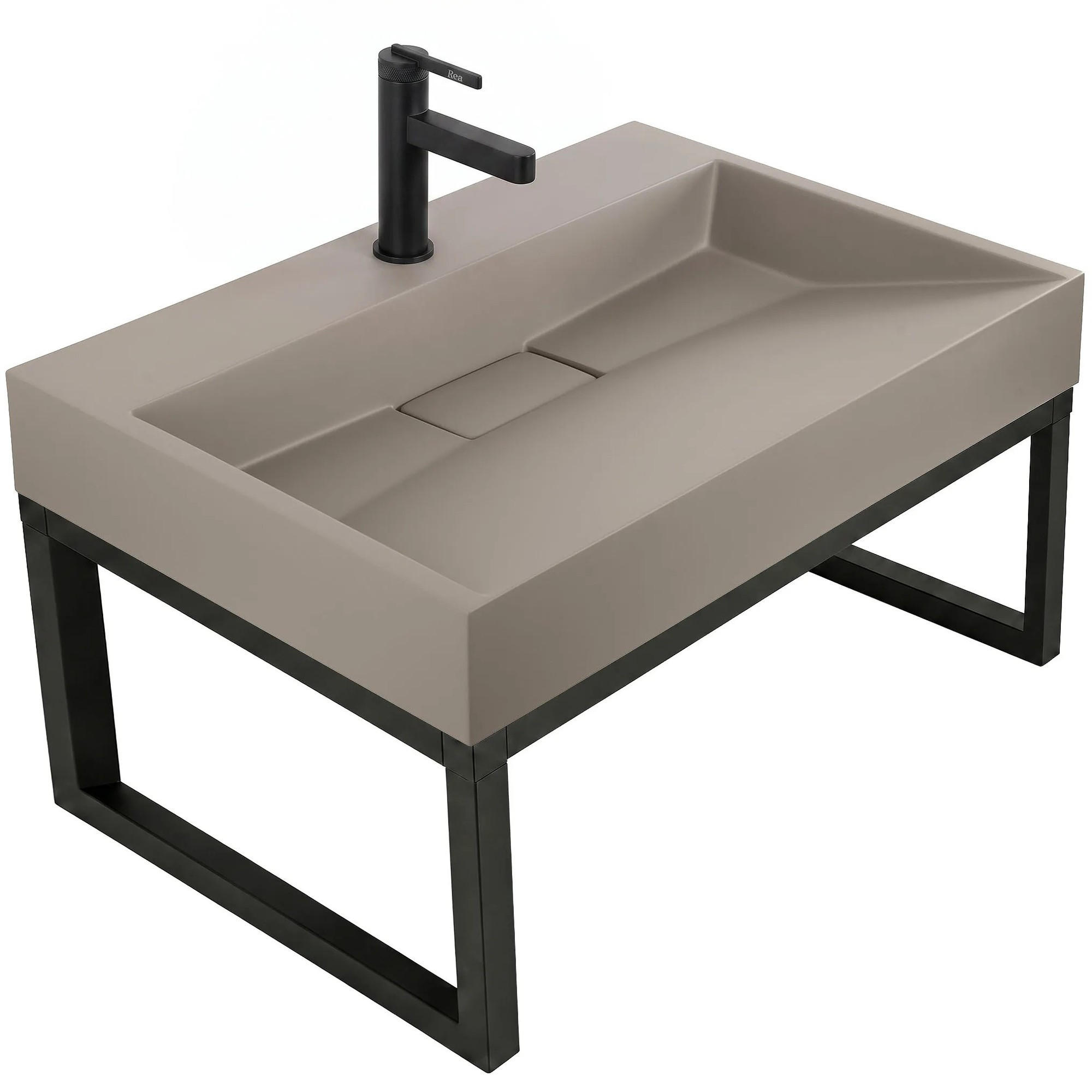 REA Waschbecken Beige 46x14x70 cm