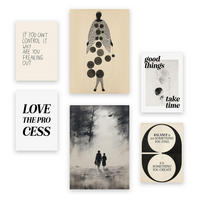 POSTER Set Mit 6 Abenteuerlich In Vielseitiger Stil A3 & A4 Rahmenlos - Klar, Papier (29/3cm) - Nacnic