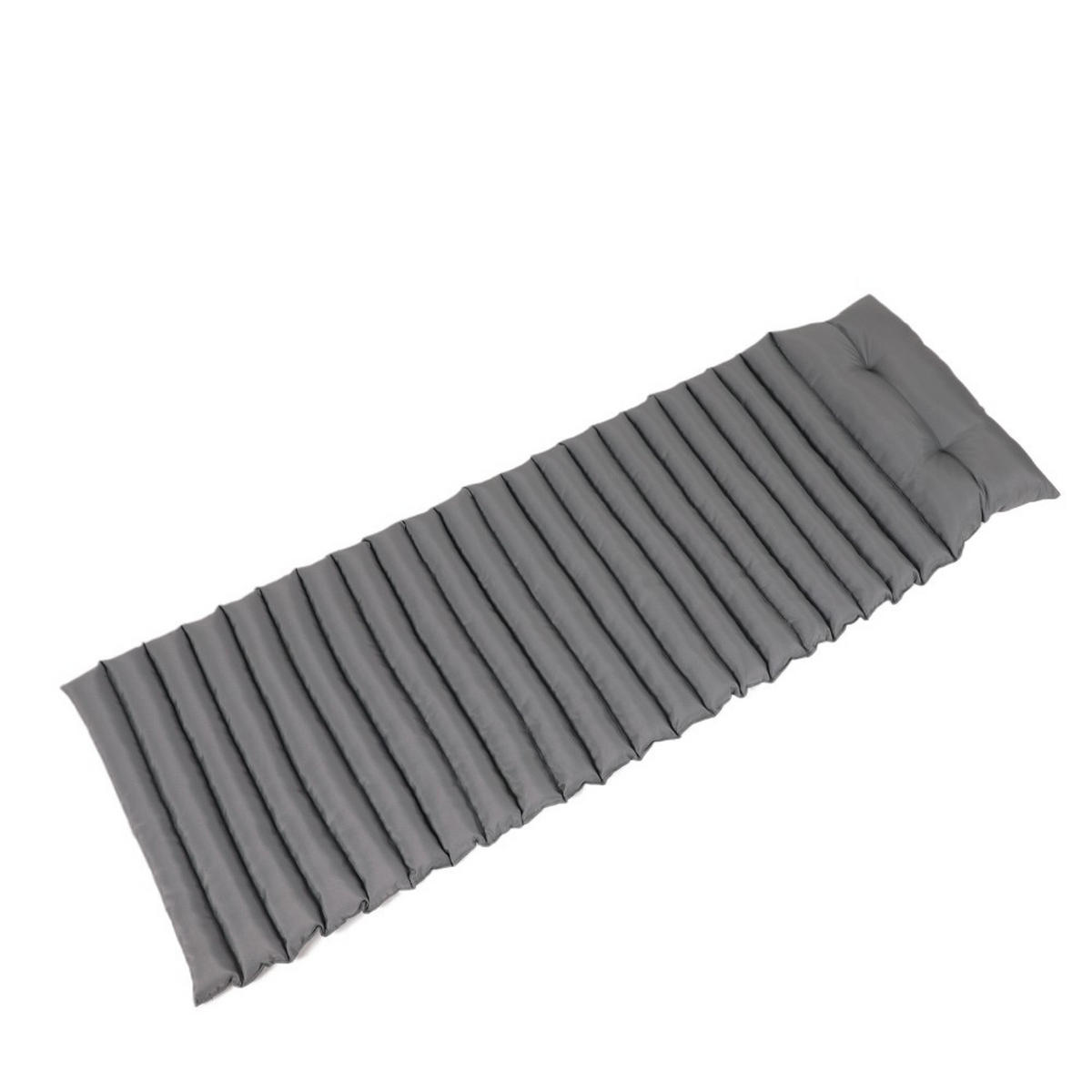 LIEGESTUHLAUFLAGE Grau 2er-Set - Grau, Kunststoff (64/2.3/190cm)