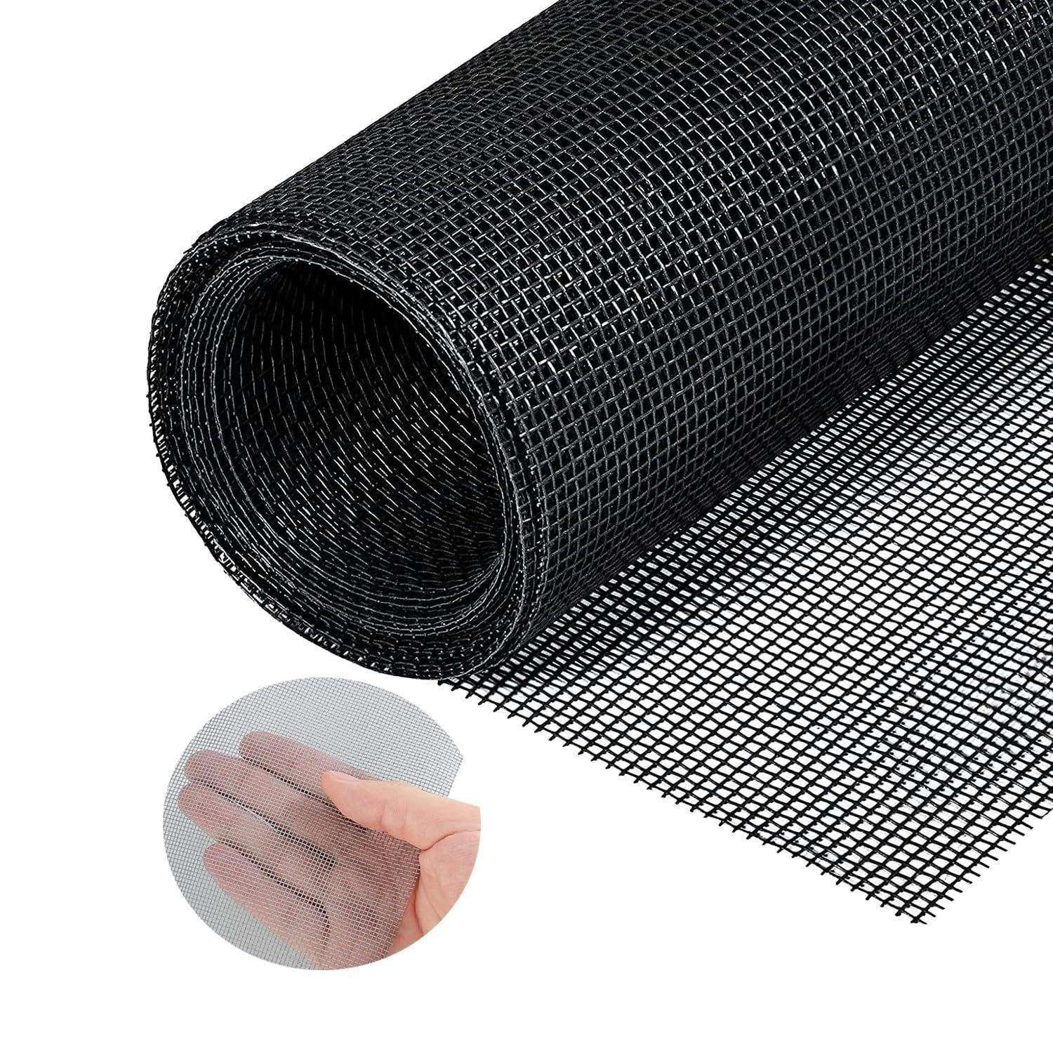 FLIEGENGITTER Ersatznetz Fiberglas Schwarz 120 x 250 cm - Schwarz, Glas (2/32/22cm)