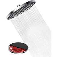 DUSCHKOPF Regendusche 25 cm Chrom/Schwarz - Multicolor, Metall (15/12.7/25cm)