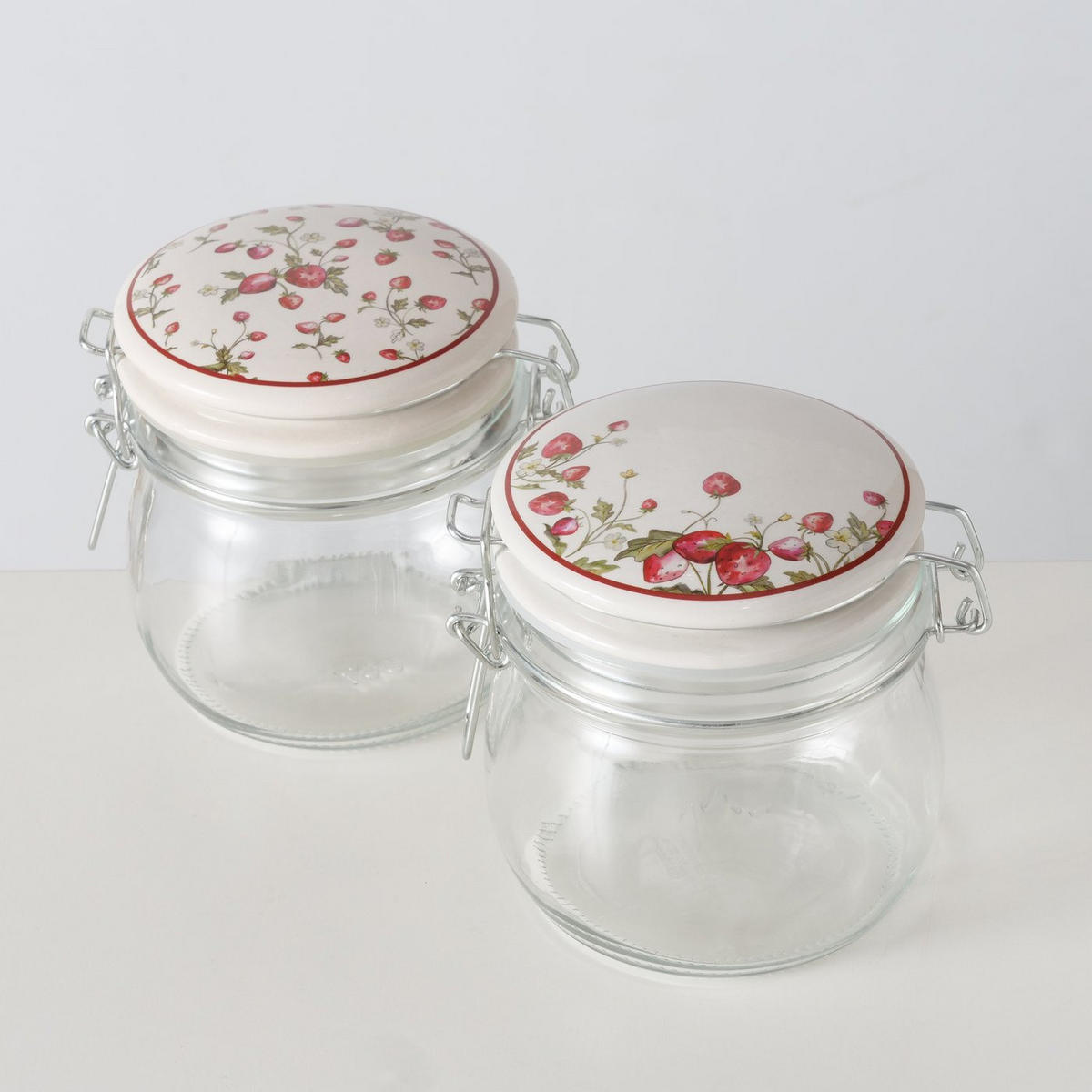 KÜCHENGEFÄSS mit Deckel Emily 450 ml 11/11/11 cm - Transparent, Glas (11/11/11cm) - Boltze Home