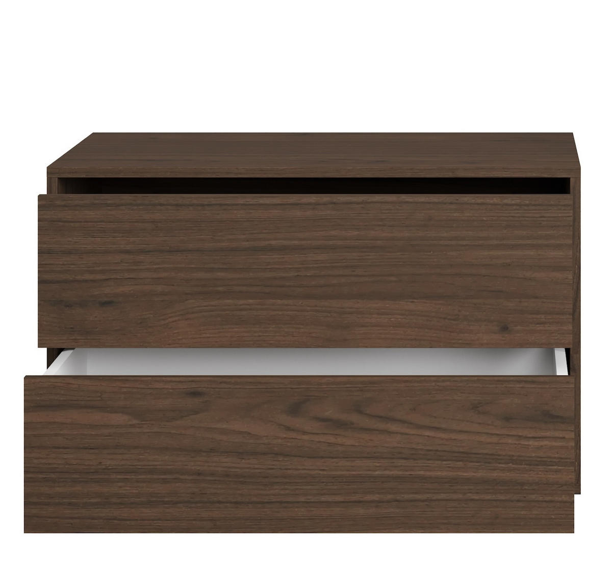 WASCHBECKENUNTERSCHRANK Mali 2 Schubladen Walnuss Braun - 80 x 46 x 49 cm - Walnussfarben, Holz (80/46/49cm) - Badplaats