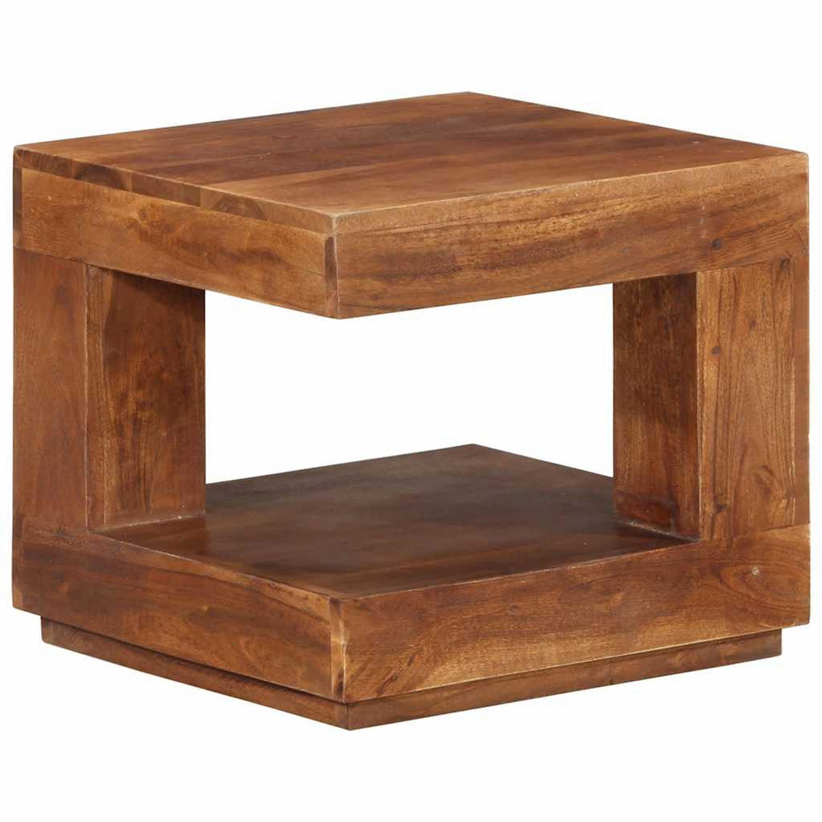 COUCHTISCH 45x45x40 cm Massivholz Akazie - Braun, Holz (45/1/40cm) - furnicato