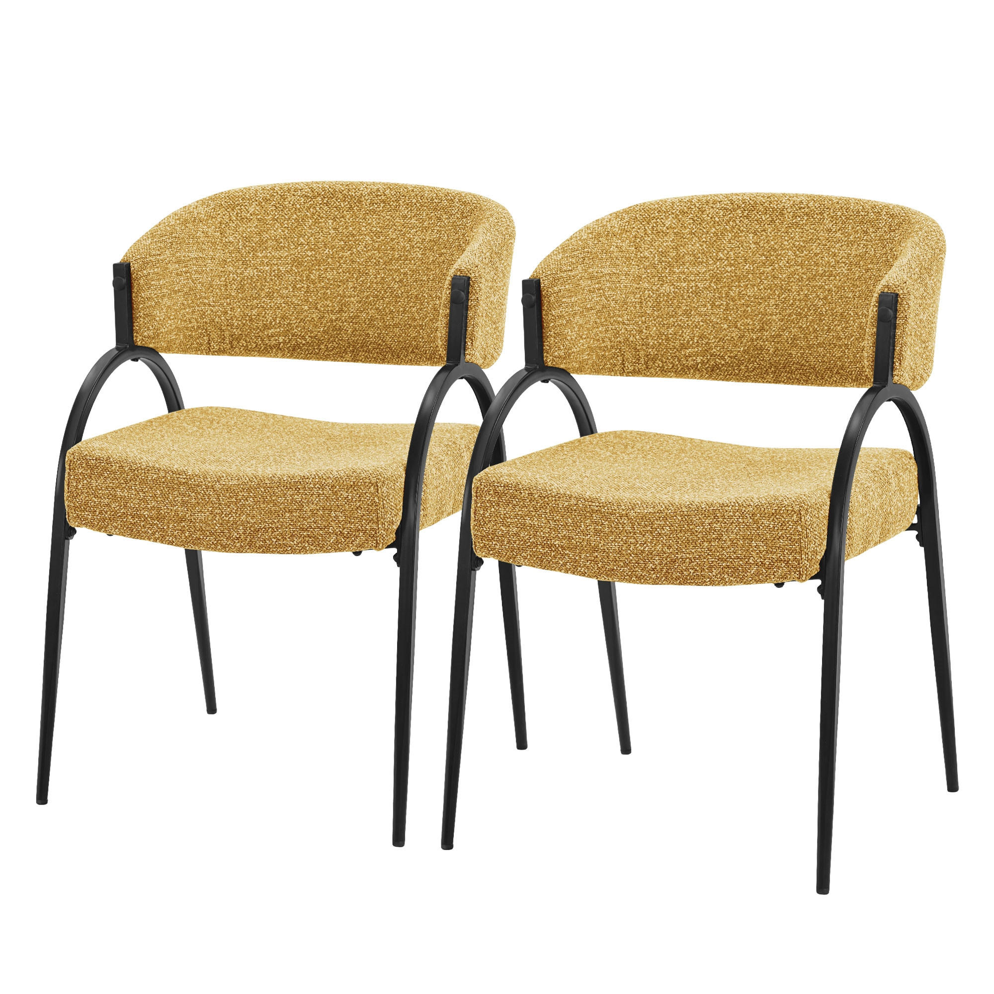 Ml-Design Esszimmerstuhl Gelb 54x81x65 cm
