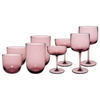 KOMPLETT-GLÄSER-SET Like Glass Grape 8er Set - Pink, Glas - like.Villeroy & Boch