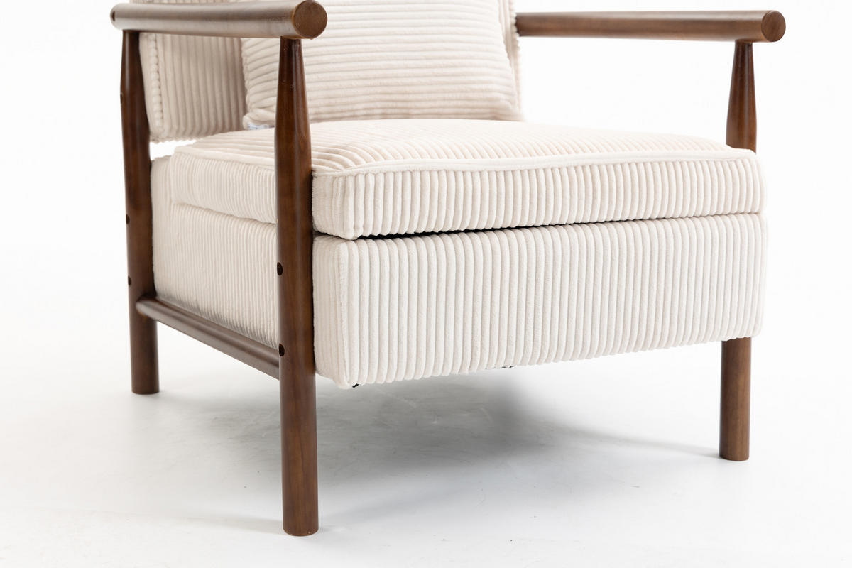 SESSEL Akzentstuhl mit Lendenpolster, DE-42320, Weiß - Weiß, Holzwerkstoff (66/73/83cm) - ComfortXL