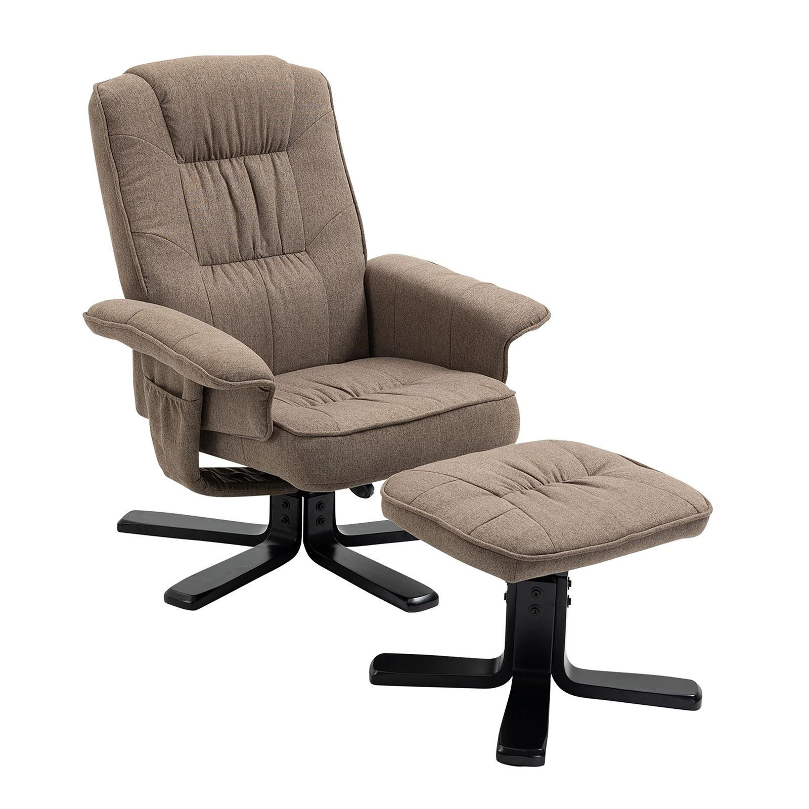 RELAXSESSELSET CHARLY - Braun, Textil (76/87/61cm) - IDIMEX