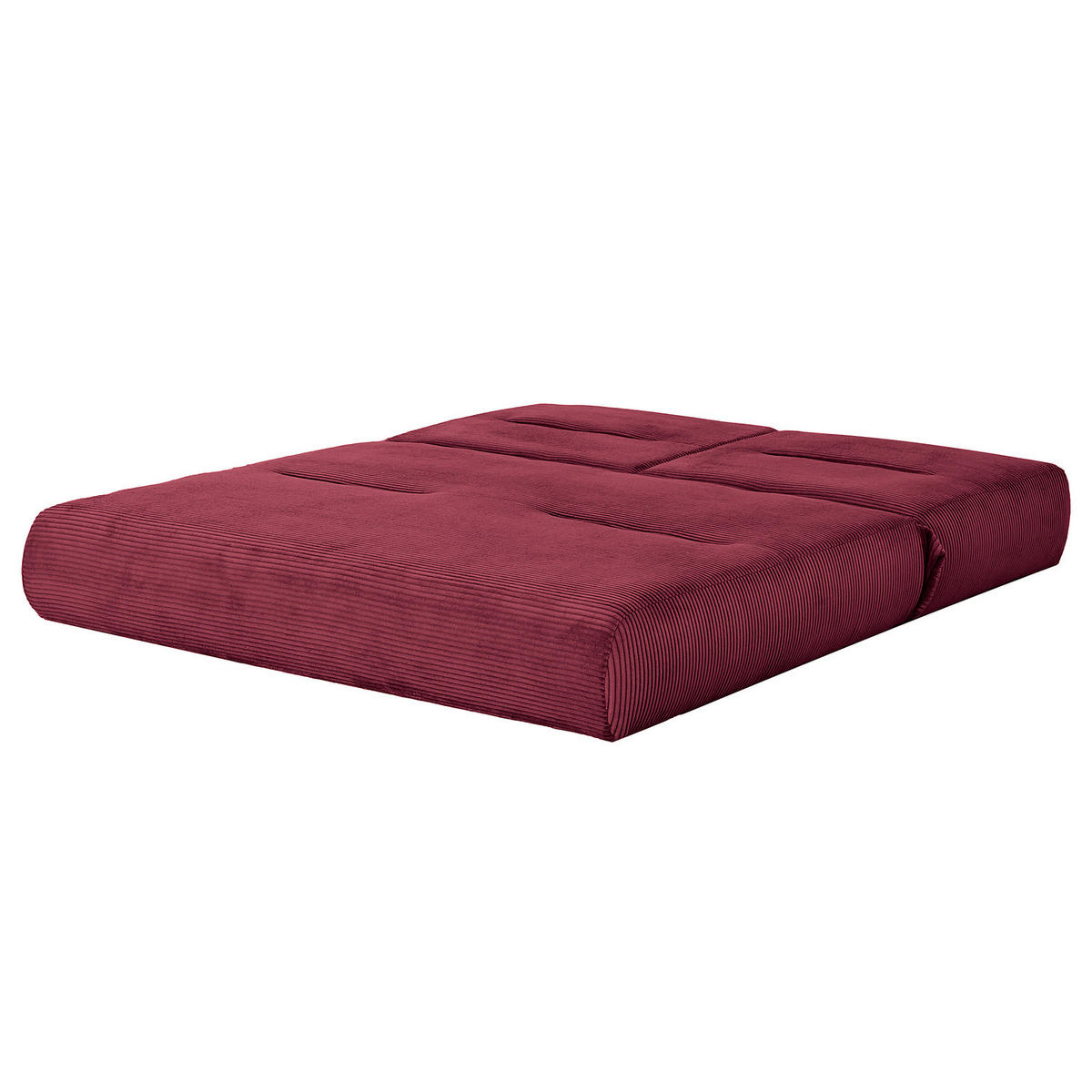 SCHLAFSOFA - Cordstoff - Beere, Textil (159/88/160cm) - home24