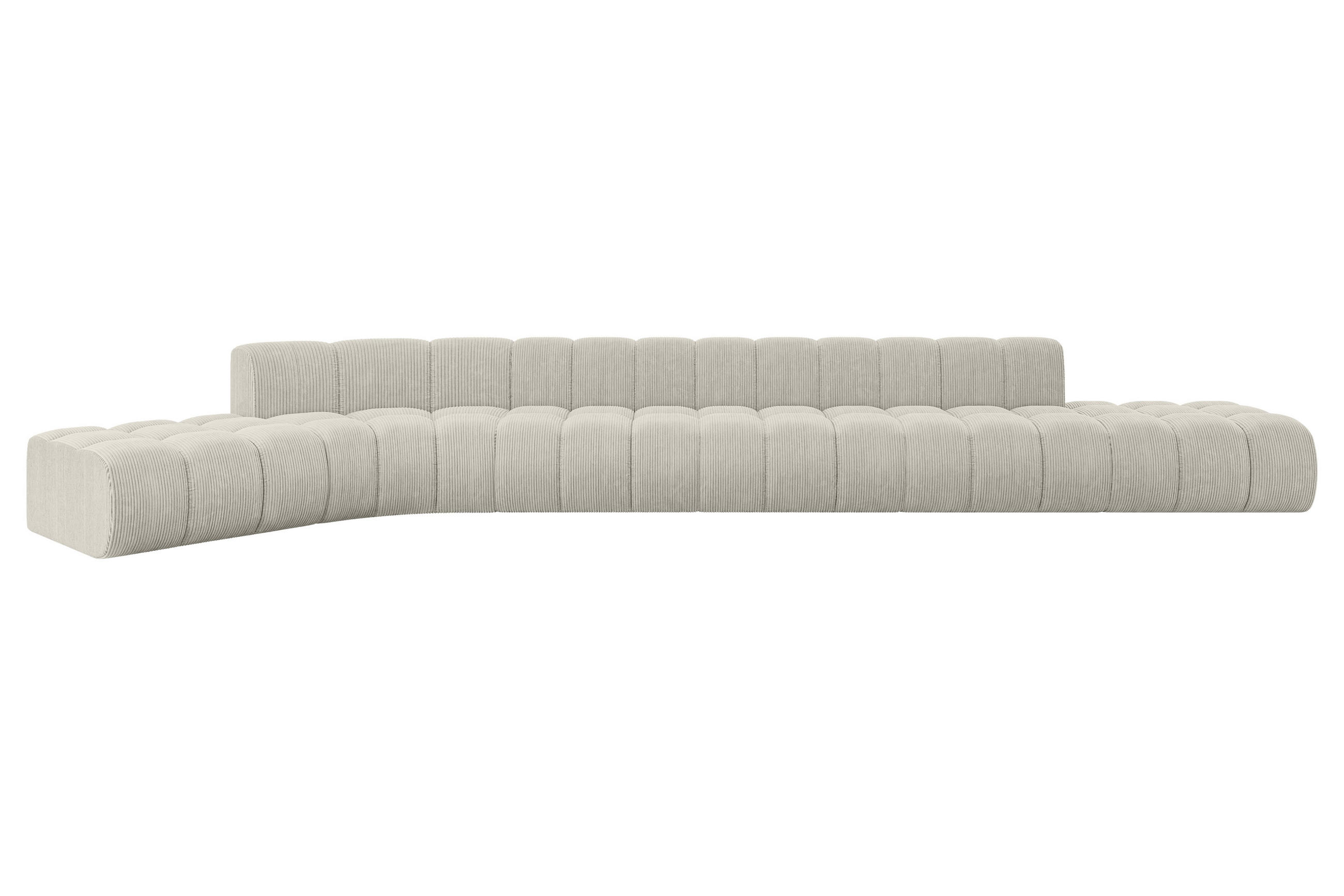 Altdecor Ecksofa Creme 562x174 cm