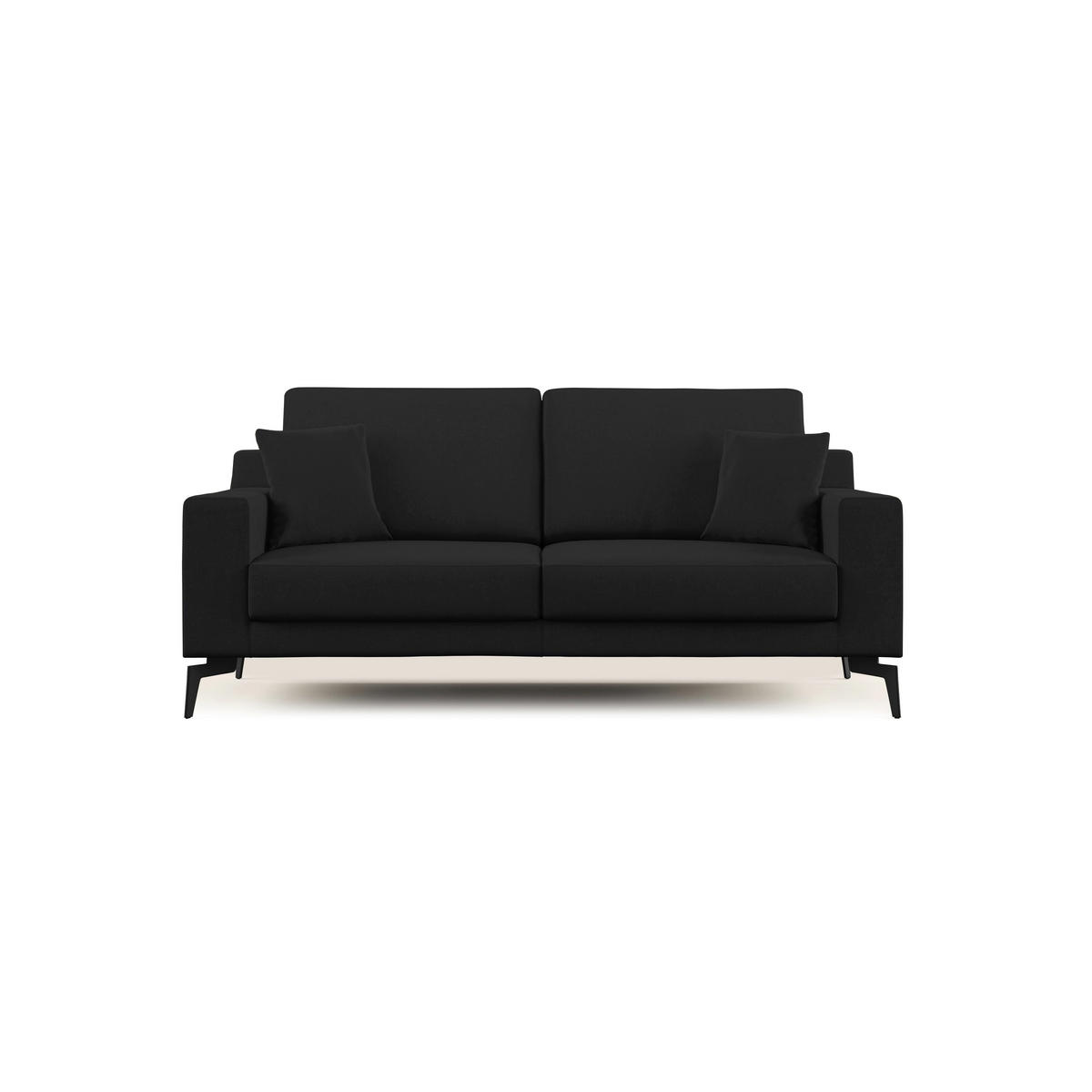 LINEARSOFA Prestige - Schwarz, Textil (206/95/91cm) - Divani.store