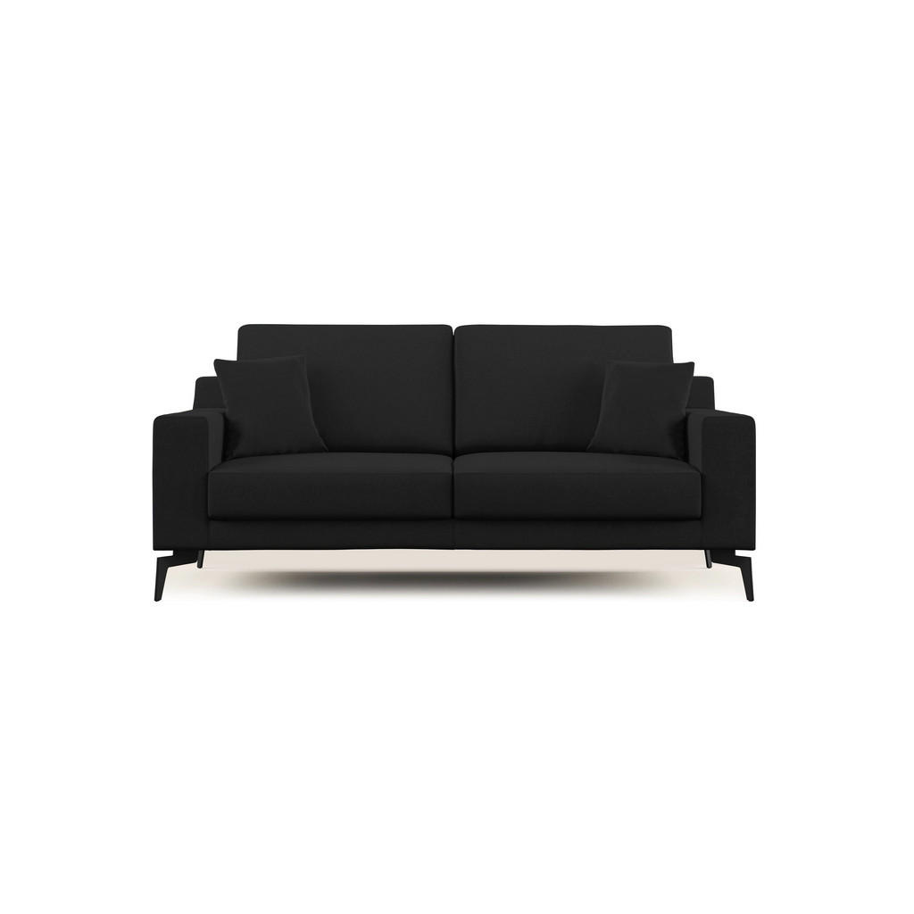 Thumbnail - Divani.store Linearsofa, Schwarz, Textil, 166x95x91 cm, Wohnzimmer, Sofas & Couches, Sofas