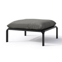 GARTENHOCKER Worcully Anthrazit/Schwarz mit wasserabweisendem Stoff, 75 x 72 cm - Anthrazit, Textil (75/42/72cm) - Selsey