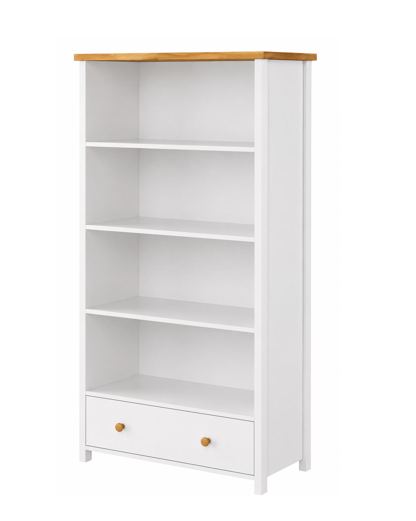 STANDREGAL STORY 2 - Eichefarben/Weiß, Holzwerkstoff (85/171/42cm) - Meblini
