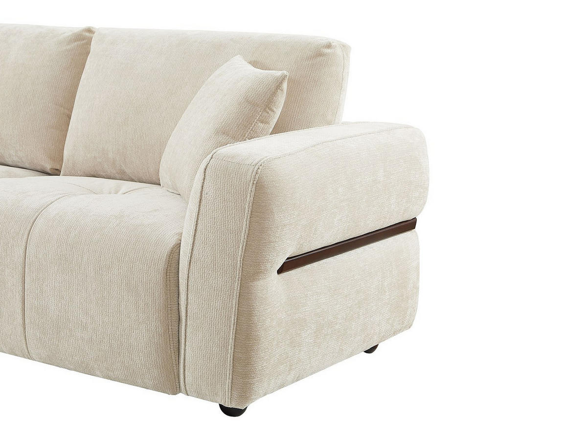 SOFA ohne Schlafmöglichkeit - -Sitzer - Stoff - Beige - - Beige, Textil (296/85/157cm) - Vente-Unique