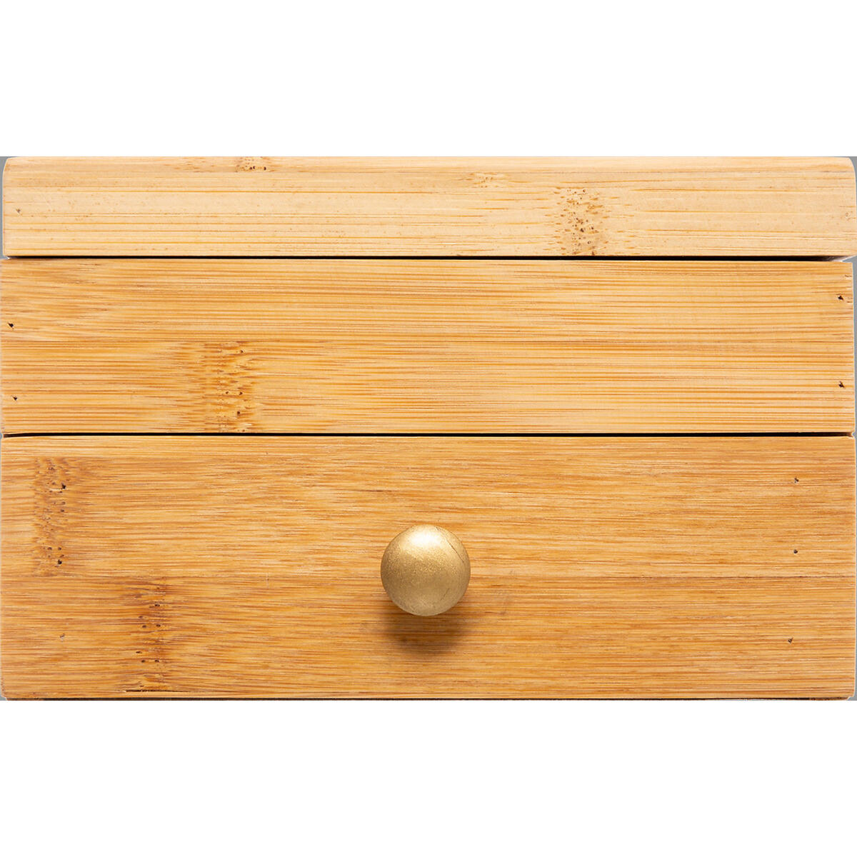 SCHMUCKKASTEN mit Schublade, Bambus, Samt, 161016 - Beige, Holz (15/9.5/15cm) - 5five Simply Smart