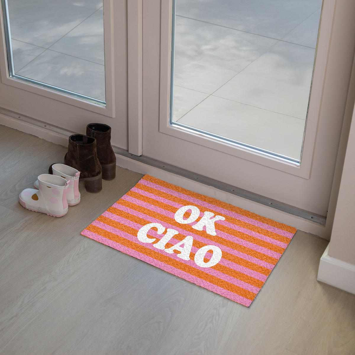 ROHOŽKA Ciao - Citace - Stripes 60x40 cm - pomerančová, plast/umělá hmota (60/0.4cm) - MuchoWow