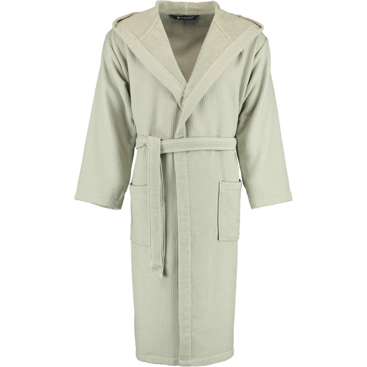 BADEMANTEL UNISEX KAPUZE FACE & BODY JADE - 90 - Grün, Textil (Snull) - Rhomtuft