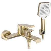 WANNENARMATUR Rea Hass Brush Gold - Goldfarben, Metall (20/10/21cm) - REA