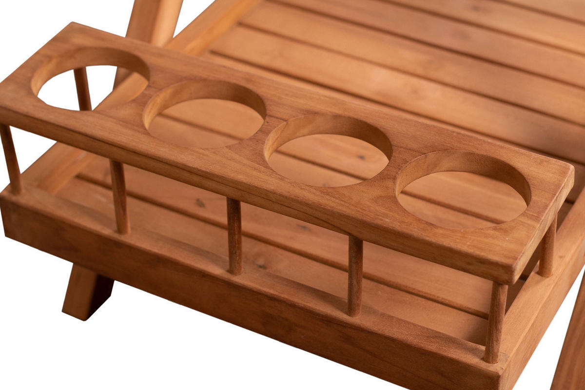 SERVIERWAGEN Chester - Naturfarben, Holz (48/83/71cm) - Mr. Deko