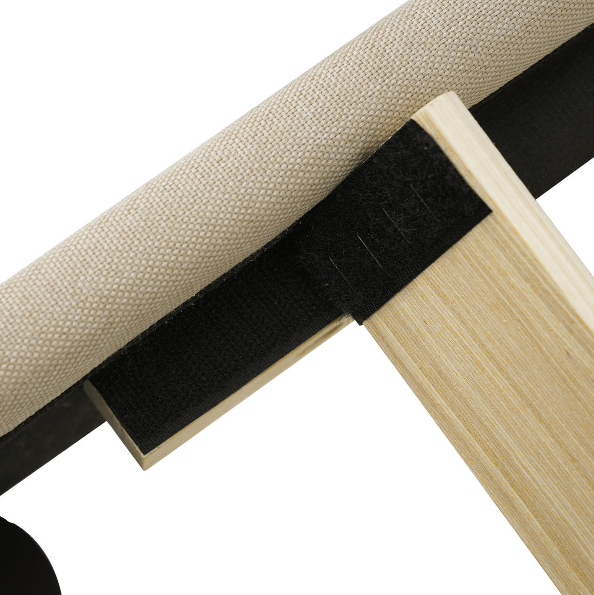 POLSTERBETT 90/200 cm Beige aus Leinen mit LED-Kopfteil - Beige, Textil (90/200cm) - OKMYHOME