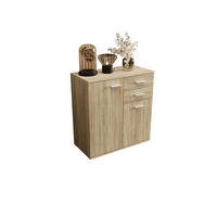 KOMMODE London LMK 2D2S mit 2 Türen, Sideboard in Farbe: Hellbraun, Größe: 71 x 75 x 35 cm - Hellbraun, Holzwerkstoff (71/75/35cm) - O-Sofa