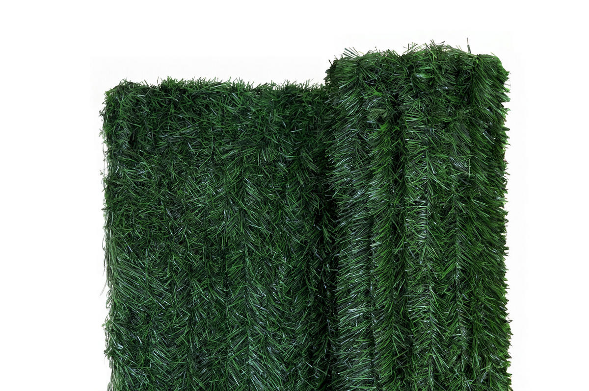 KÜNSTLICHE HECKE Pico 10m H.180cm PVC 129 Stränge - Grün, Kunststoff (180/1000cm) - Casanoov