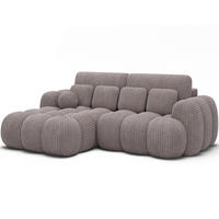 ECKSOFA COVELION L-Form – Schlaffunktion, Bettkasten, Wellenfederung, HR-Kaltschaum, inkl. Kissen, moderner Wohnkomfort - Hellgrau, Kunststoff (260/167cm) - Wohnideebilder