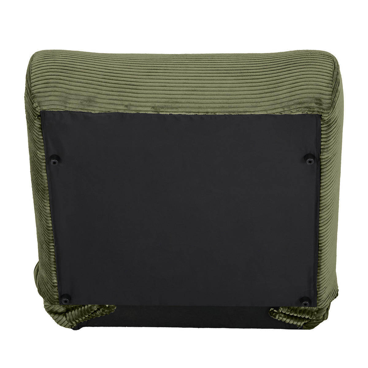 SCHLAFSESSEL - Cordstoff - Grün, Textil (81/88/160cm) - home24